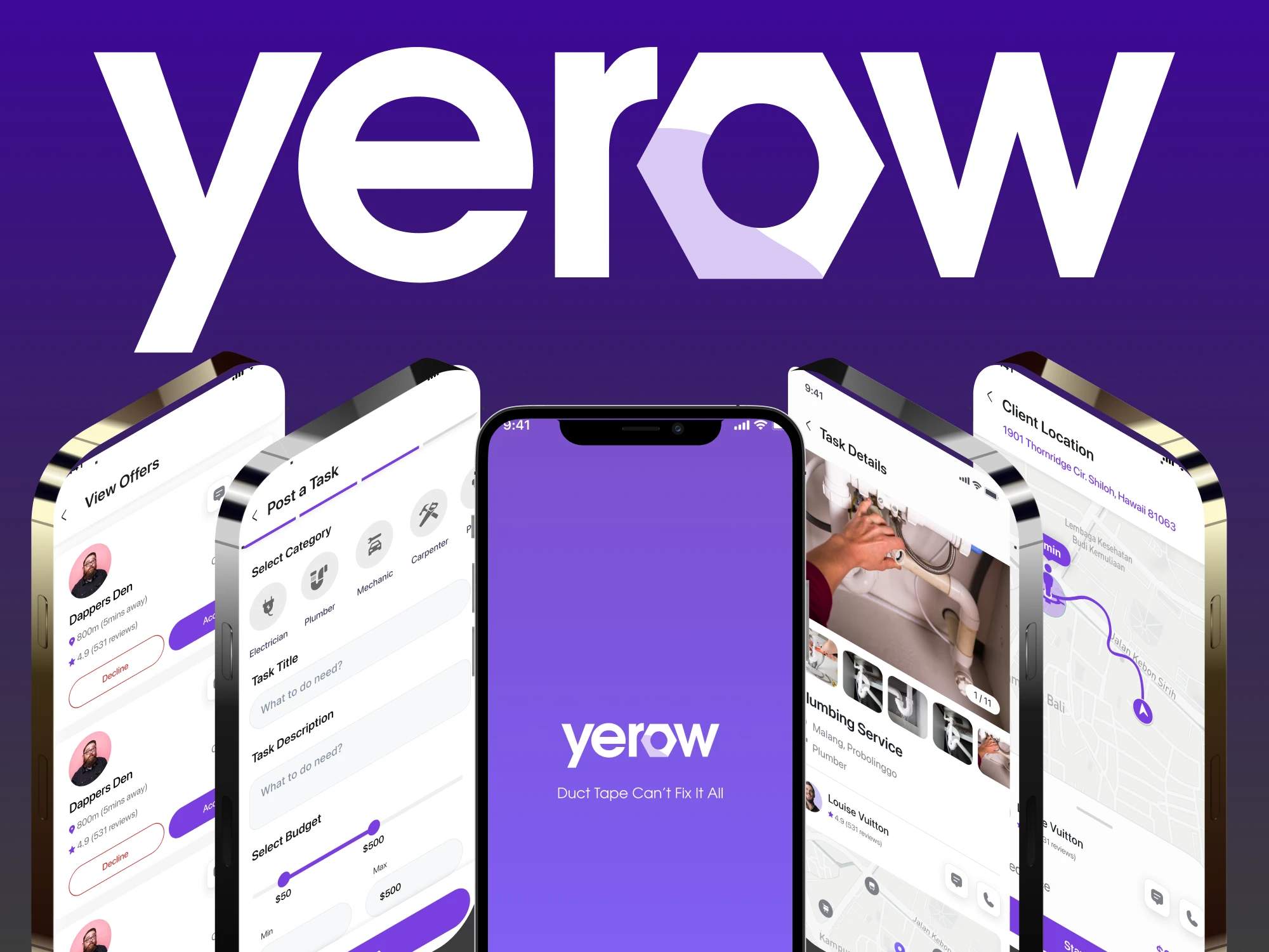 Yerow — on-demand services marketplace